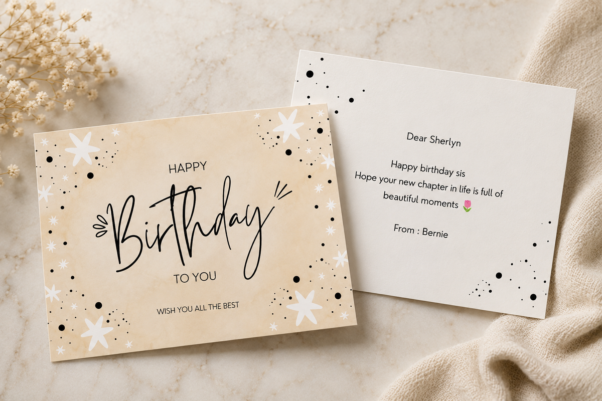 Customised Message Card