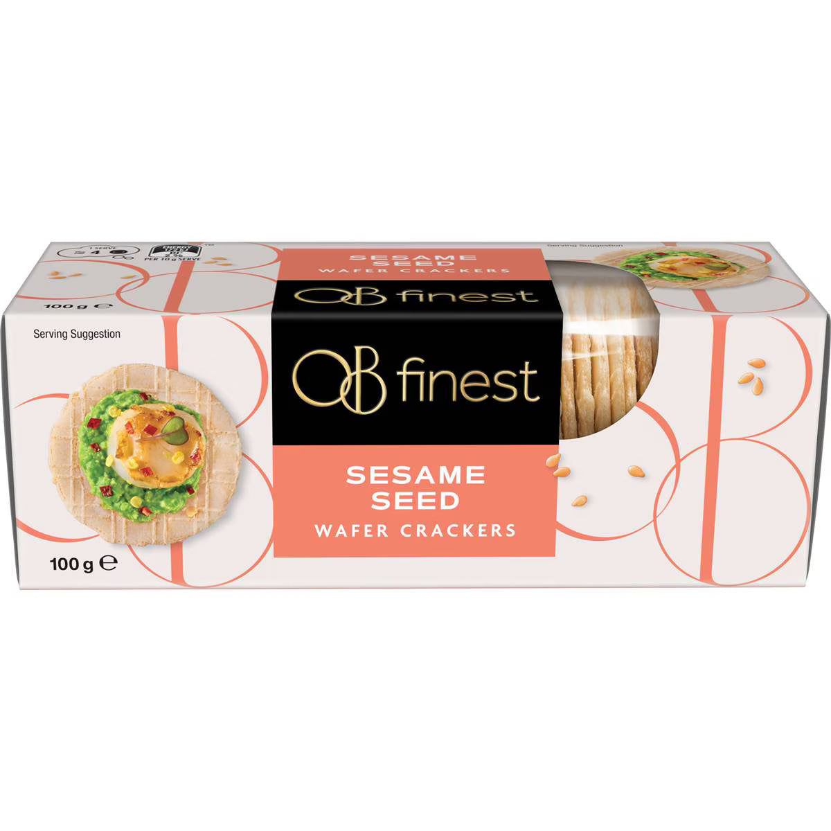 OB Finest Sesame Wafer Crackers 100g